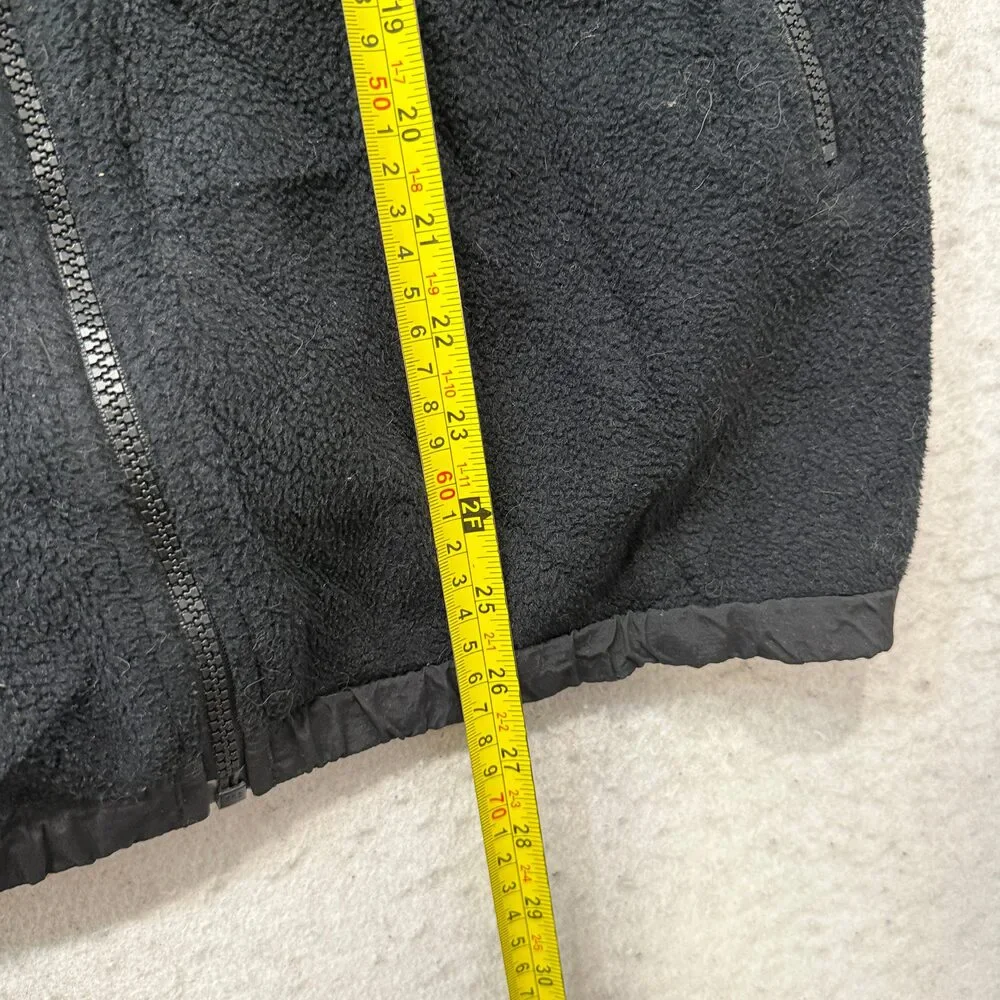 The North Face Boys Black Denali Fleece Full Zip Jacket Hiking Outdoors Size XL
